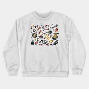 All You Can Eat - Japanese Food Pattern Crewneck Sweatshirt